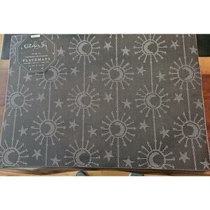 October Sky Set Of Six Indoor Outdoor Placemats 13x19 In